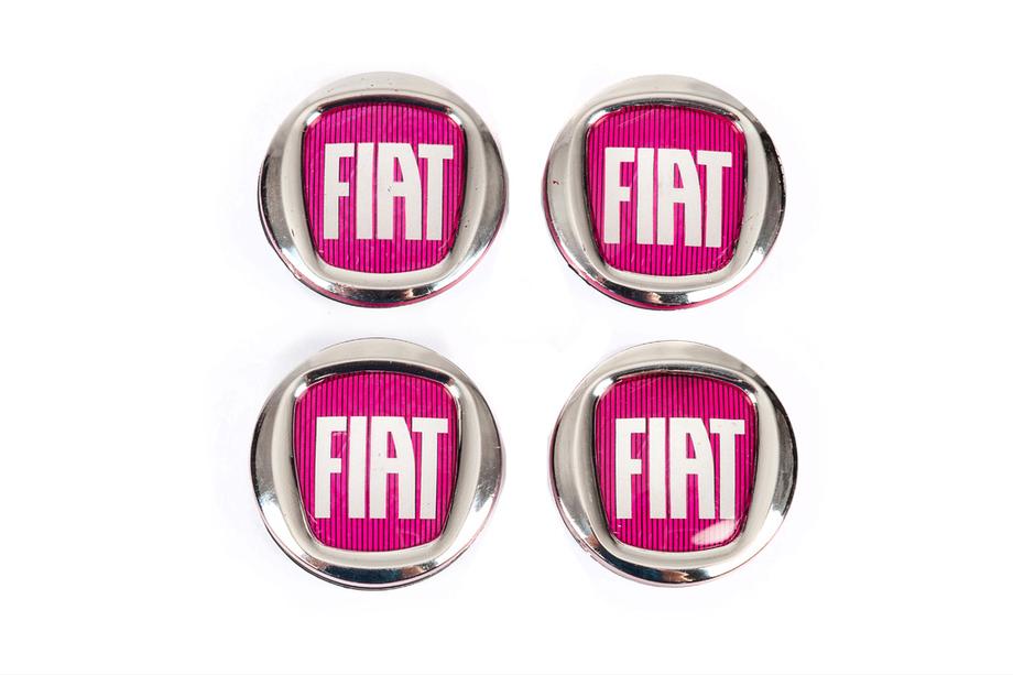 Fiat Ковпачки на диски V2 49/42.5 мм червоні(4 шт, 0735448759) Фото 4