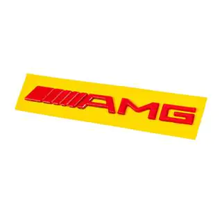 Шильдик AMG (20см, ABS, червоний) фото 1