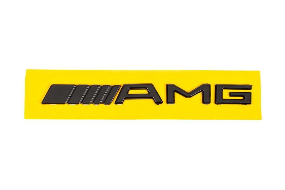 Mercedes-Benz Шильдик AMG (20см, ABS, чорний) Фото 2