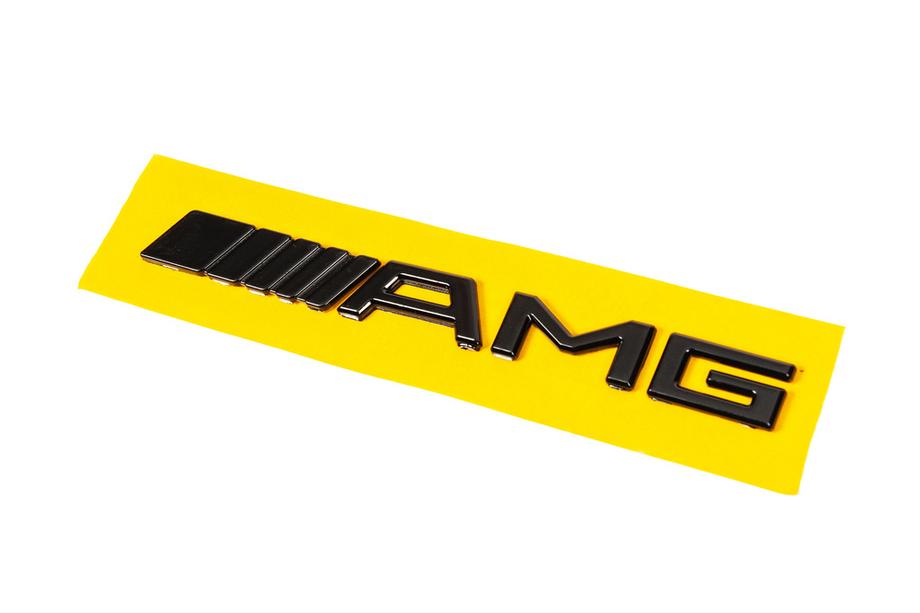 Mercedes Шильдик AMG (20см, ABS, чорний) Image