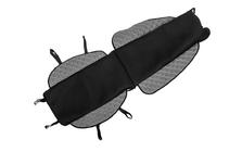 Накидка на сидіння ECO і тканина (1 шт, Сірий з сірою ниткою+ тканина) фото 7