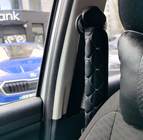 Накидка на ремні безпеки ECO (2 шт, Чорний з сірою ниткою) фото 6