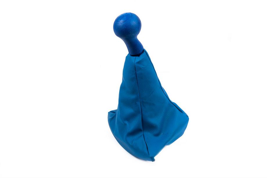 Fiat Doblo 2005-2010 рр. Ручка та чохол КПП ОЕМ 735424356 (синя) Image