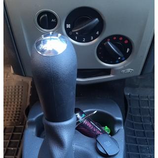 Ручка КПП 8200079112 (чорна з хромом) Dacia Logan I 2005-2008 рр. фото 2