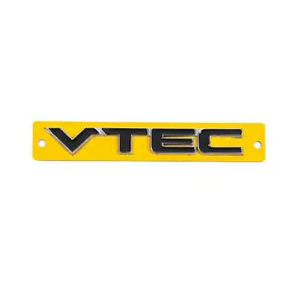 Напис VTEC чорний з хром (110мм на 15мм) фото 1