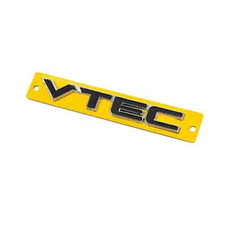 Напис VTEC чорний з хром (110мм на 15мм) фото 2