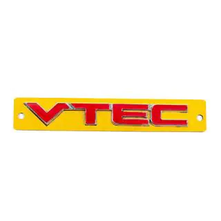 Напис VTEC червоний з хром (110мм на 15мм) фото 1