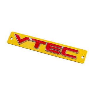 Напис VTEC червоний з хром (110мм на 15мм) фото 2