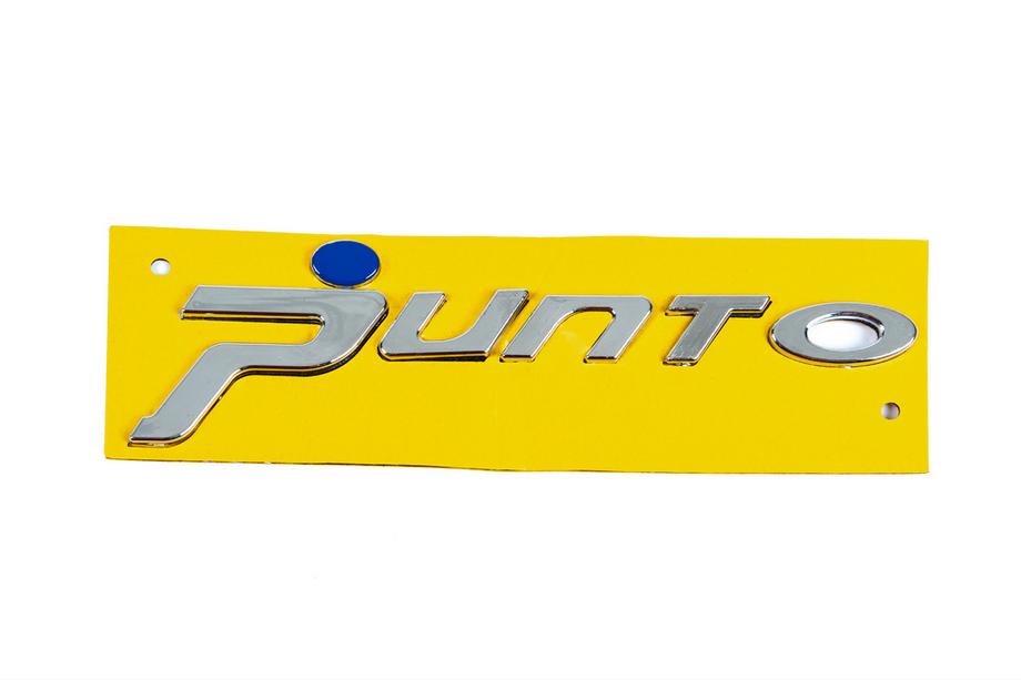 Fiat Punto Grande/EVO 2006-2018 рр. Напис Punto для Grande (синя точка, 1518a) Image