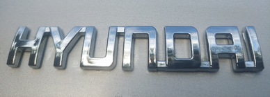 Hyundai Напис Hyundai (10.0см на 1.5см) фото 3