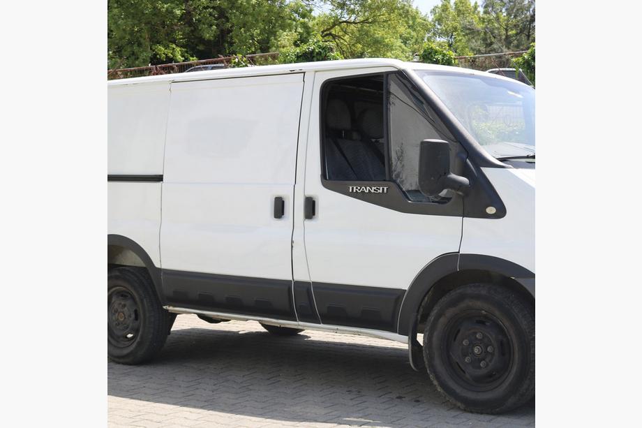 Ford Transit 2000-2014 рр. Молдинг двері EuroCap (6 шт, ABS, коротка база)