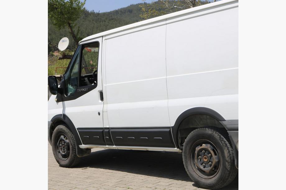 Ford Transit 2000-2014 рр. Молдинг двері EuroCap (6 шт, ABS, коротка база) Фото 6