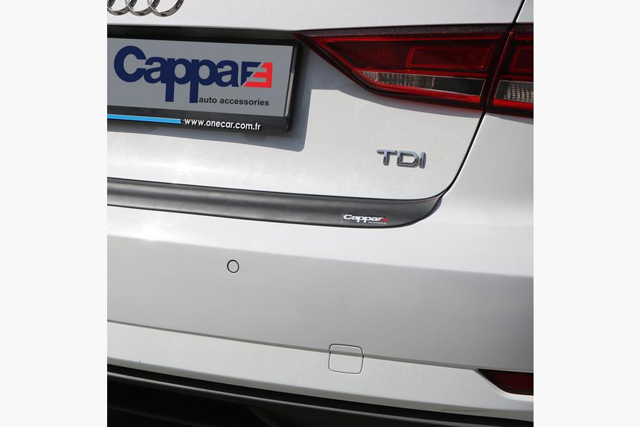 Audi A3 2012-2020 рр. Накладка на задній бампер EuroCap (2017-2020, ABS) Фото 3