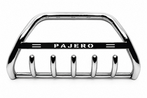 Mitsubishi Pajero Wagon III 1999-2006 рр. Кенгурятник WT004 (нерж) фото 1