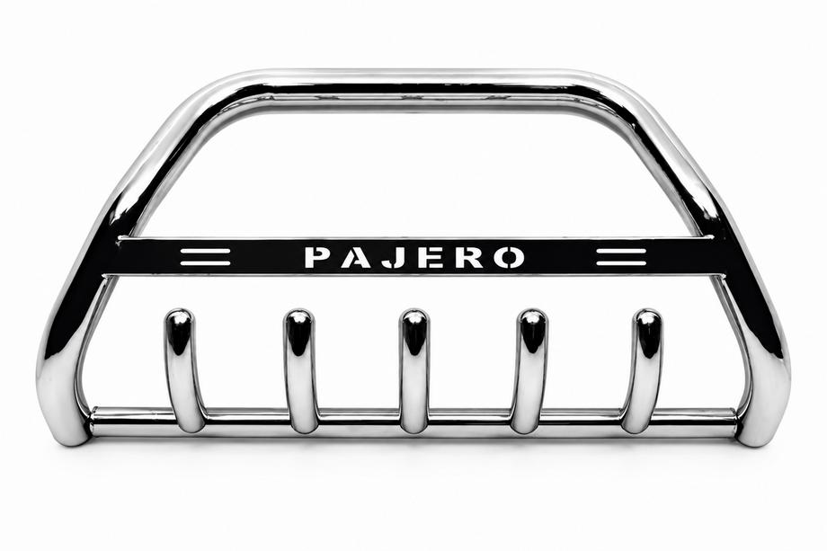Mitsubishi Pajero Wagon III 1999-2006 рр. Кенгурятник WT004 (нерж) Image