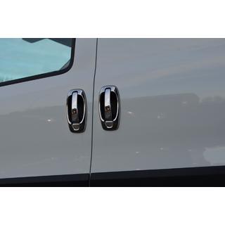 Накладки на ручки і окантовка (8 шт, нерж) Peugeot Bipper 2008-2017 рр. фото 1
