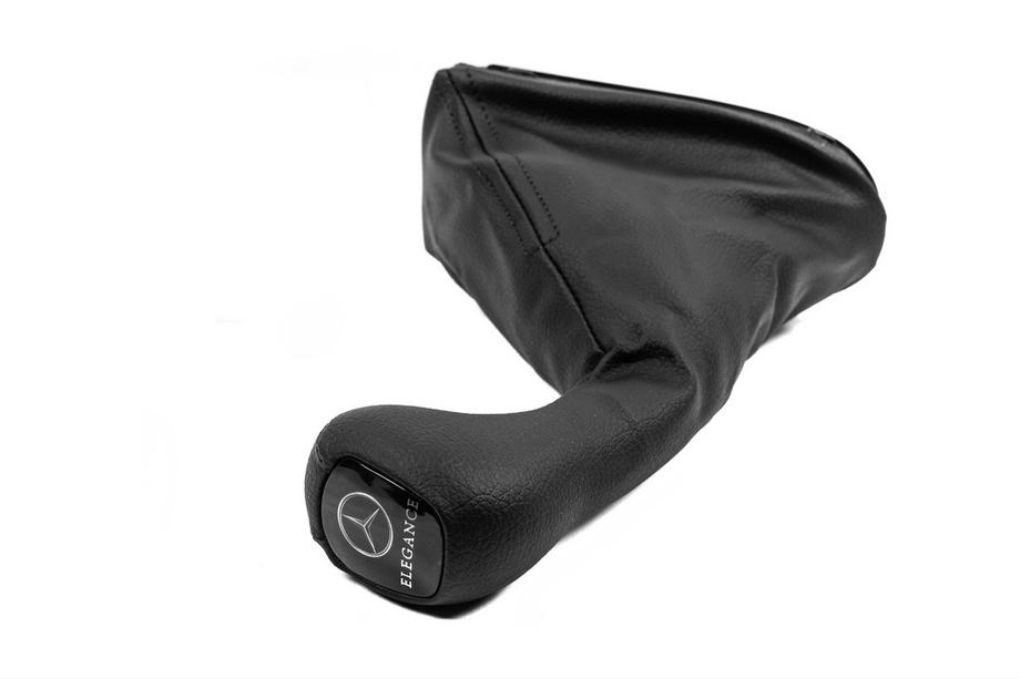 Mercedes E-сlass W211 2002-2009 рр. Ручка та чехол КПП ОЕМ Elegance-Mercedes (кожзам) Image