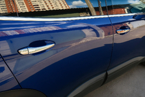 Peugeot 508 2010-2018 рр. Накладки на ручки Carmos (4 шт, нерж) фото 1