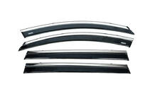 Chery Tiggo 8 2017- рр. Вітровики з хромованим молдингом (4 шт, Niken) фото 1