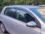 Volkswagen Golf 6 2008-2014 рр. Вітровики з хромованим молдингом Niken (HB, 4 шт) фото 1