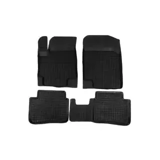 Гумові килимки з бортом (4 шт, Polytep) Hyundai Accent 2011-2017 рр. фото 1