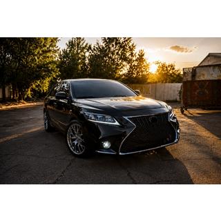 Передній бампер в зборі (рестайлінг, Lexus-стиль V2) Toyota Camry 2006-2011 рр. фото 2