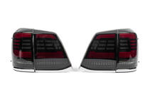 Toyota Land Cruiser 200 2007-2021 рр. Задні ліхтарі 2008-2015 (Sequential Red) фото 5