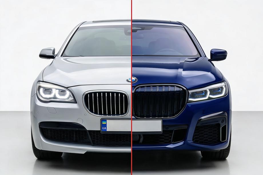 BMW 7 серія F01/F02 2008-2015 рр. Комплект рестайлінгу в G12 M760 (з заміною кришки багажника і задніх крил) Фото 1