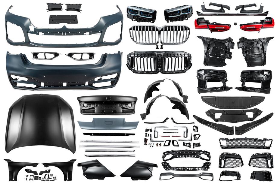 BMW 7 серія F01/F02 2008-2015 рр. Комплект рестайлінгу в G12 M760 (з заміною кришки багажника і задніх крил) Фото 127