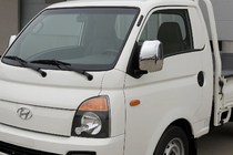 Hyundai Porter 2004- рр. Накладки на дзеркала (2 шт, пласт.) фото 1