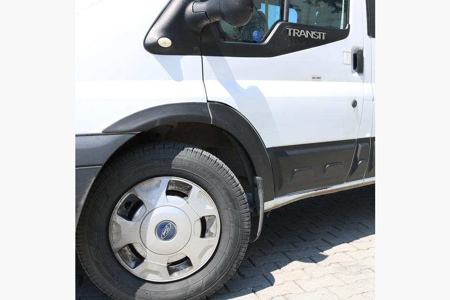 Ford Transit 2000-2014 рр. Накладки на арки EuroCap 2006-2013 (6 шт, ABS, довга база) Фото 2