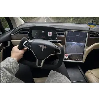 Кермо штурвал (Алькантара, з підігрівом) Tesla Model X 2015- рр. фото 1