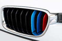 BMW 3 серія F30/F31 2012-2019 рр. Накладки на решітку для 8-полосової (3 шт) фото 1