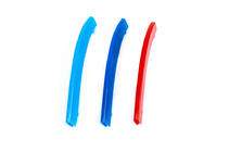 BMW 5 серія G30/G31 2017-2023 рр. Накладки на решітку (2017-2020, 3 шт) фото 3