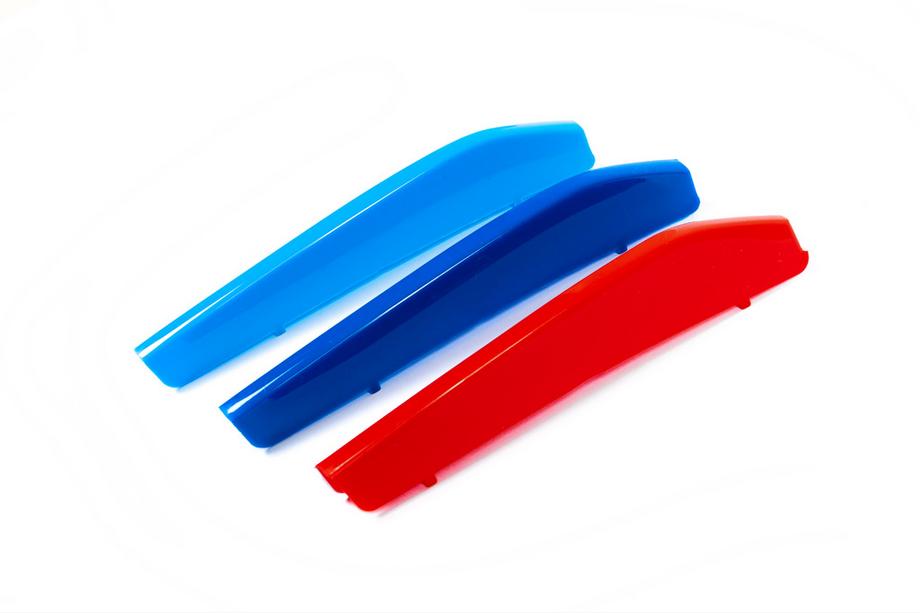 BMW 5 серія G30/G31 2017-2023 рр. Накладки на решітку (2017-2020, 3 шт) Image