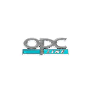 Металевий шильдик на багажник OPC Line (Хром+блакитний) фото 2