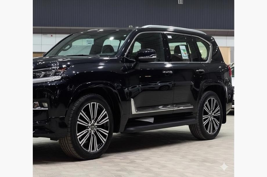 Lexus LX 500d/600 2022- рр. Молдинги чорні F-Sport білі+чорне (4 шт, ABS) Фото 4