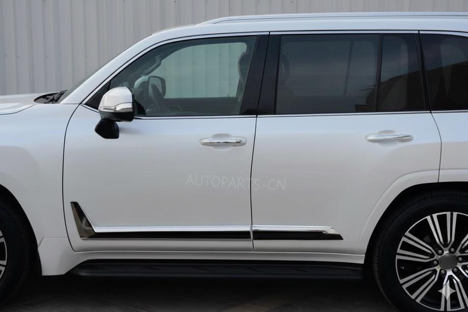 Lexus LX 500d/600 2022- рр. Молдинги чорні F-Sport білі+чорне (4 шт, ABS) Фото 3