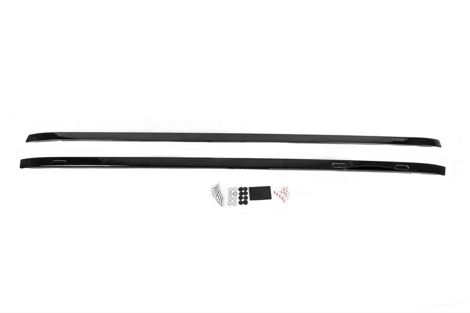 Lexus LX570/450d 2008-2022 рр. Рейлінги Чорні 2008-2015рр. (дизайн 2018, 2 шт) Фото 3