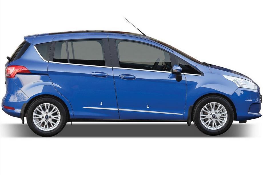 Ford B-Max 2012-2017 рр. Молдинг дверний OmsaLine (4 шт, нерж) Фото 1