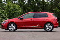 Volkswagen Golf 8 2019- рр. Молдини на двері (4 шт, нерж) фото 1