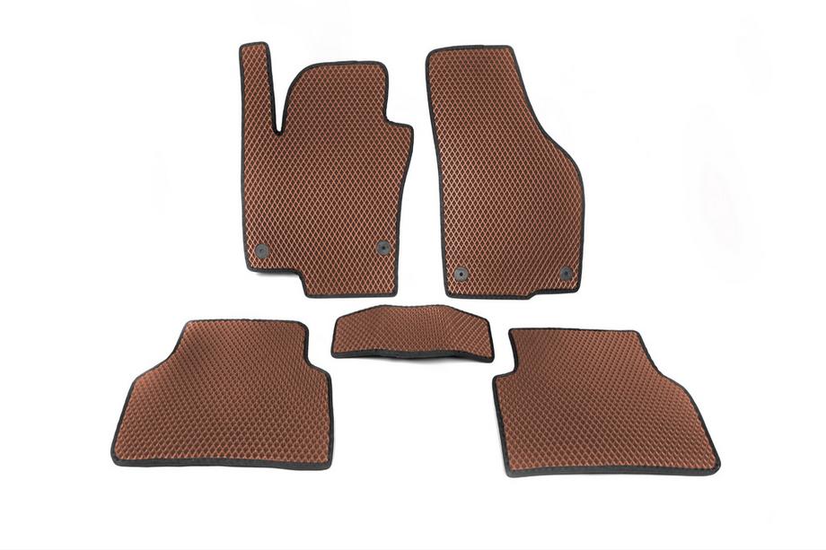 Volkswagen Tiguan 2007-2016 рр. Килимки EVA (Коричневий) Image