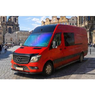 Передня лип накладка 2013-2018 (ABS) Mercedes Sprinter W906 2006-2018 рр. фото 3