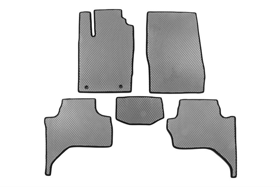 Mitsubishi L200 2015-2024 рр. Килимки EVA (Long base, сірі) Image