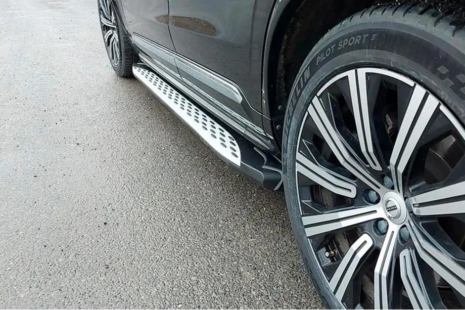 Volvo XC90 2015- рр. Бокові пороги Shining (2 шт., Алюміній)