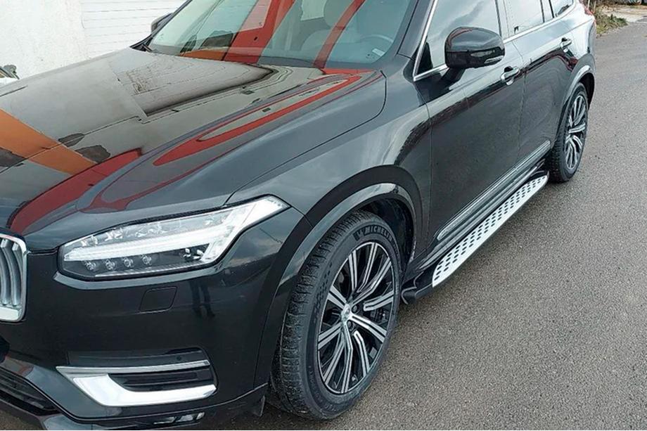 Volvo XC90 2015- рр. Бокові пороги Shining (2 шт., Алюміній) Фото 13