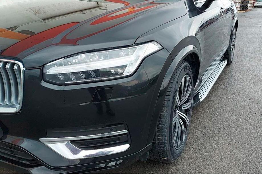 Volvo XC90 2015- рр. Бокові пороги Shining (2 шт., Алюміній) Фото 14