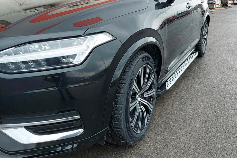 Volvo XC90 2015- рр. Бокові пороги Shining (2 шт., Алюміній) Фото 15