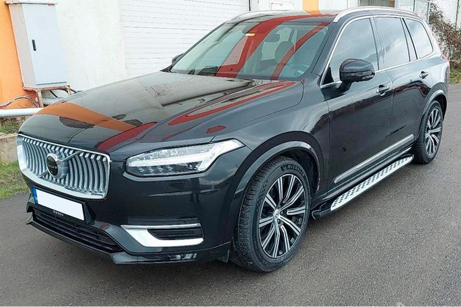 Volvo XC90 2015- рр. Бокові пороги Shining (2 шт., Алюміній) Фото 4