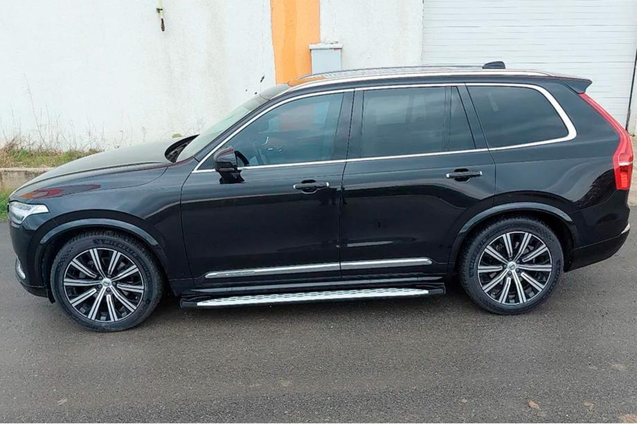 Volvo XC90 2015- рр. Бокові пороги Shining (2 шт., Алюміній) Фото 8